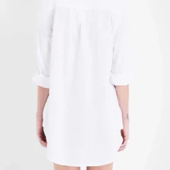 Seafolly Boyfriend Cotton Beach Shirt -Default Template 2 186 3000714 52815TO WHITE ALT02