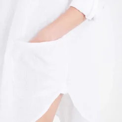 Seafolly Boyfriend Cotton Beach Shirt -Default Template 2 186 3000714 52815TO WHITE ALT05