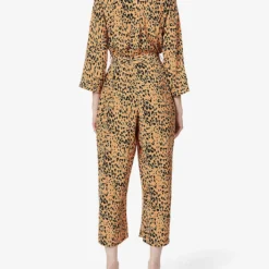 Whistles Animal-print Woven Jumpsuit -Default Template 2 R03676904 MULTICOLOUR ALT02