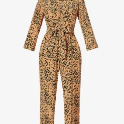 Whistles Animal-print Woven Jumpsuit
