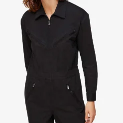 Whistles Ultimate Utility Cotton-blend Jumpsuit -Default Template 2 R03711769 BLACK ALT04