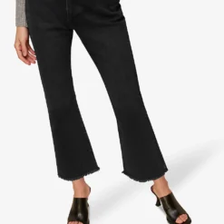 Whistles Authentic Mid-rise Kick-flare Cropped Jeans -Default Template 2 R03733630 BLACK ALT03