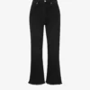 Whistles Authentic Mid-rise Kick-flare Cropped Jeans 2 Whistles Authentic Mid-rise Kick-flare Cropped Jeans -Default Template 2 R03733630 BLACK M