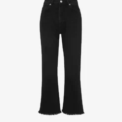 Whistles Authentic Mid-rise Kick-flare Cropped Jeans