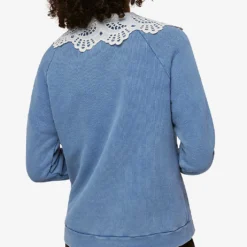 Whistles Bonjour Embroidered Cotton Jumper 8 Whistles Bonjour Embroidered Cotton Jumper -Default Template 2 R03741467 BLUE ALT02