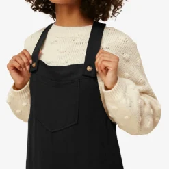Whistles Rita Easy Woven Dungarees -Default Template 2 R03745573 BLACK ALT05