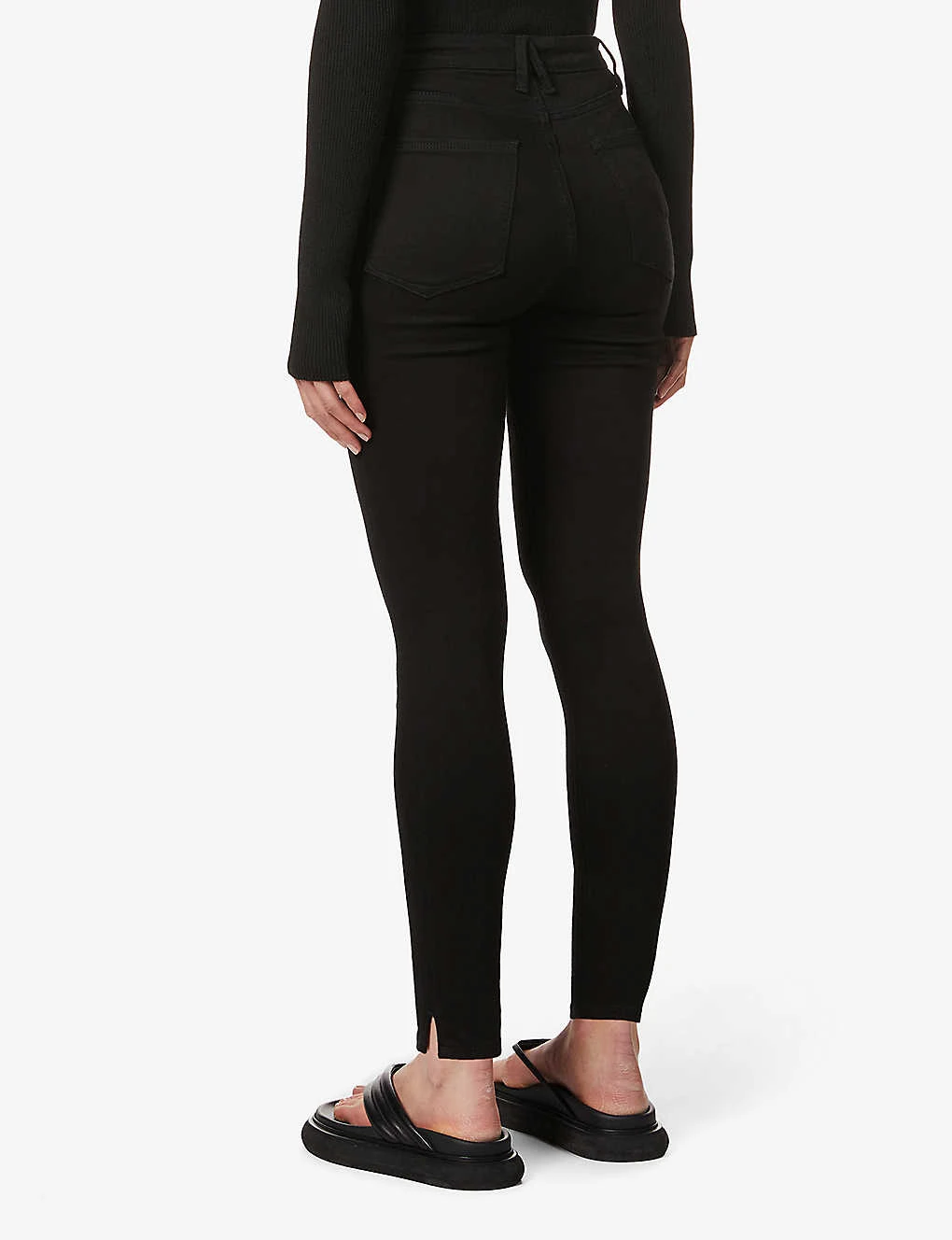 GOOD AMERICAN Good Waist Cropped High-rise Slim-fit Skinny Jeans 6 GOOD AMERICAN Good Waist Cropped High-rise Slim-fit Skinny Jeans - Image 4