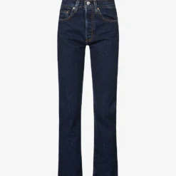 Levis 501 Straight-leg High-rise Stretch-denim Jeans
