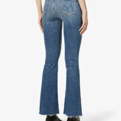 MOTHER The Weekender Flared Mid-rise Stretch-denim Jeans -Default Template 2 R03775405 WALKINGONCOALS ALT03