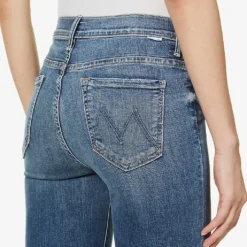 MOTHER The Weekender Flared Mid-rise Stretch-denim Jeans -Default Template 2 R03775405 WALKINGONCOALS ALT04