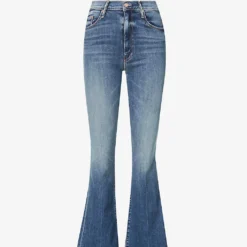 MOTHER The Weekender Flared Mid-rise Stretch-denim Jeans
