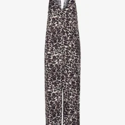 Whistles Clouded Leopard-print Woven Jumpsuit