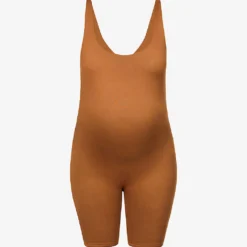 Maternity The Cindy Scoop-neck Stretch-woven Unitard