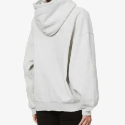 ANINE BING Harvey Logo-print Cotton-jersey Hoody 10 ANINE BING Harvey Logo-print Cotton-jersey Hoody -Default Template 2 R03838889 GREYMELANGE ALT03