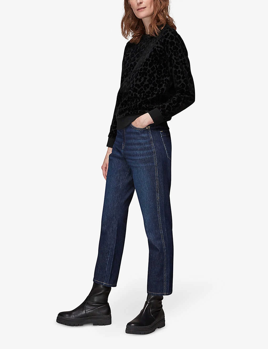 Whistles Smudge Animal-print Cotton Jumper 4 Whistles Smudge Animal-print Cotton Jumper - Image 2