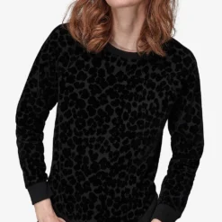 Whistles Smudge Animal-print Cotton Jumper 9 Whistles Smudge Animal-print Cotton Jumper -Default Template 2 R03856904 BLACK ALT02