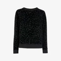 Whistles Smudge Animal-print Cotton Jumper