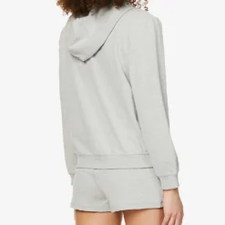 Calvin Klein Reimagined Logo-print Cotton And Recycled Polyester-blend Hoody -Default Template 2 R03875711 GREYHEATHER ALT03