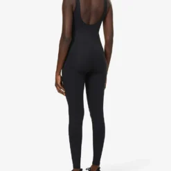 Girlfriend Collective Scoop-neck Stretch-recycled Polyester Unitard -Default Template 2 R03878906 BLACK ALT03