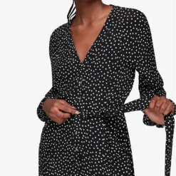 Whistles Lottie Spot-print Wide-leg Woven Jumpsuit 9 Whistles Lottie Spot-print Wide-leg Woven Jumpsuit -Default Template 2 R03908488 MONOCHROME ALT02