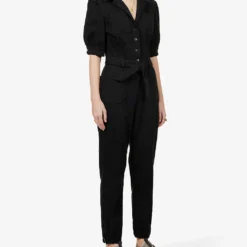 Paige Mayslie Stretch-cotton-blend Jumpsuit -Default Template 2 R03913280 WASHEDBLACK ALT02