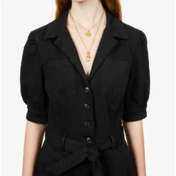 Paige Mayslie Stretch-cotton-blend Jumpsuit -Default Template 2 R03913280 WASHEDBLACK ALT04