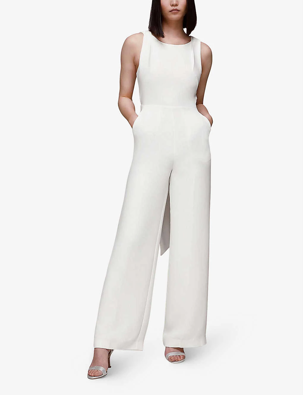 Whistles Thelma Wide-leg Woven Wedding Jumpsuit 4 Whistles Thelma Wide-leg Woven Wedding Jumpsuit - Image 2