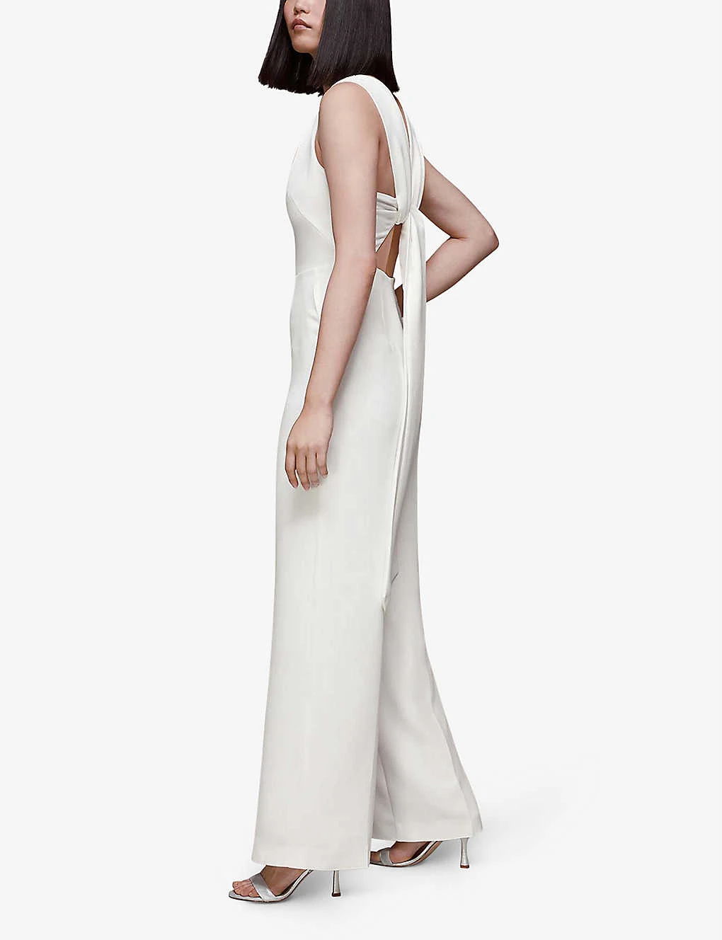 Whistles Thelma Wide-leg Woven Wedding Jumpsuit 5 Whistles Thelma Wide-leg Woven Wedding Jumpsuit - Image 3