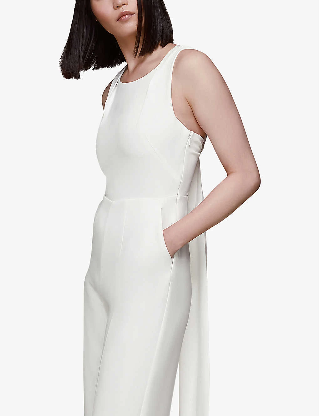 Whistles Thelma Wide-leg Woven Wedding Jumpsuit 7 Whistles Thelma Wide-leg Woven Wedding Jumpsuit - Image 5