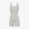 Slim-fit Ribbed Stretch-cotton Playsuit -Default Template 2 R03920629 LIGHTHEATHERGREY M