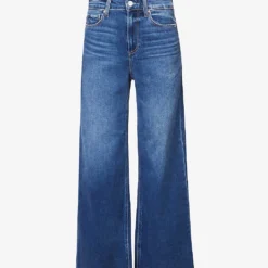 Paige Anessa Wide-leg High-rise Stretch-denim Jeans