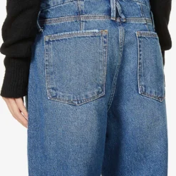 GOOD AMERICAN Good ‘90s Straight-leg High-rise Cotton-blend Denim Jeans -Default Template 2 R03930108 BLUE541 ALT05