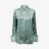 Reiss Hailey Point-collar Silk Shirt 1 Reiss Hailey Point-collar Silk Shirt -Default Template 2 R03936913 SAGE M