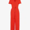 Whistles Emmie Relaxed-fit Linen Jumpsuit -Default Template 2 R03946652 RED M
