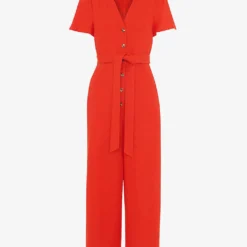 Whistles Emmie Relaxed-fit Linen Jumpsuit