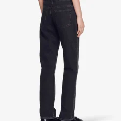 Sandro Kitty Trompe L'œil High-rise Mom Jeans 10 Sandro Kitty Trompe L'œil High-rise Mom Jeans -Default Template 2 R03948078 NOIRGRIS ALT03