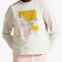 Ted Baker Granza Graphic-print Cotton-blend Jersey Sweatshirt -Default Template 2 R03950742 GREYMARL ALT02