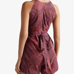 Ted Baker Odesia Graphic-print Woven Playsuit 10 Ted Baker Odesia Graphic-print Woven Playsuit -Default Template 2 R03952659 DKRED ALT03