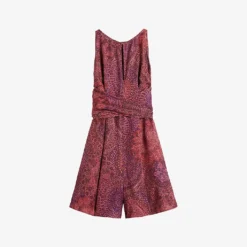 Ted Baker Odesia Graphic-print Woven Playsuit