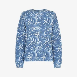 Whistles Zebra-print Oversized Cotton Sweatshirt