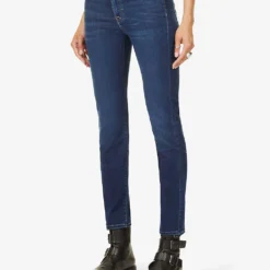7 For All Mankind Roxanne Slim-fit Mid-rise Stretch Denim Jeans 10 7 For All Mankind Roxanne Slim-fit Mid-rise Stretch Denim Jeans -Default Template 2 R03955414 RINSEDINDIGO ALT02