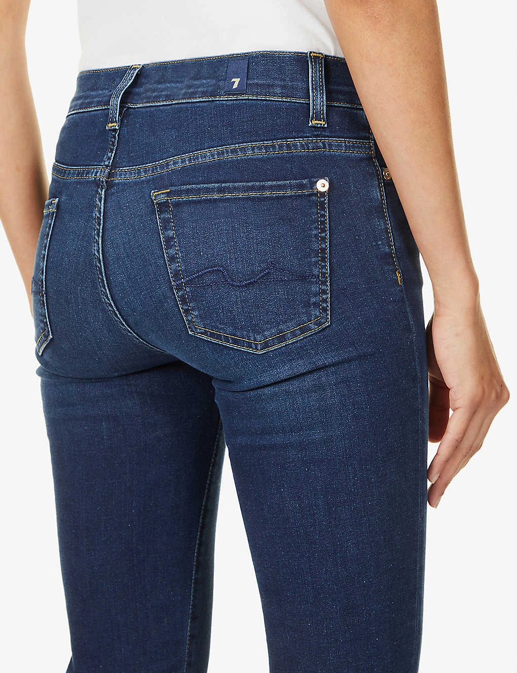 7 For All Mankind Roxanne Slim-fit Mid-rise Stretch Denim Jeans 8 7 For All Mankind Roxanne Slim-fit Mid-rise Stretch Denim Jeans - Image 6