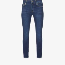 7 For All Mankind Roxanne Slim-fit Mid-rise Stretch Denim Jeans