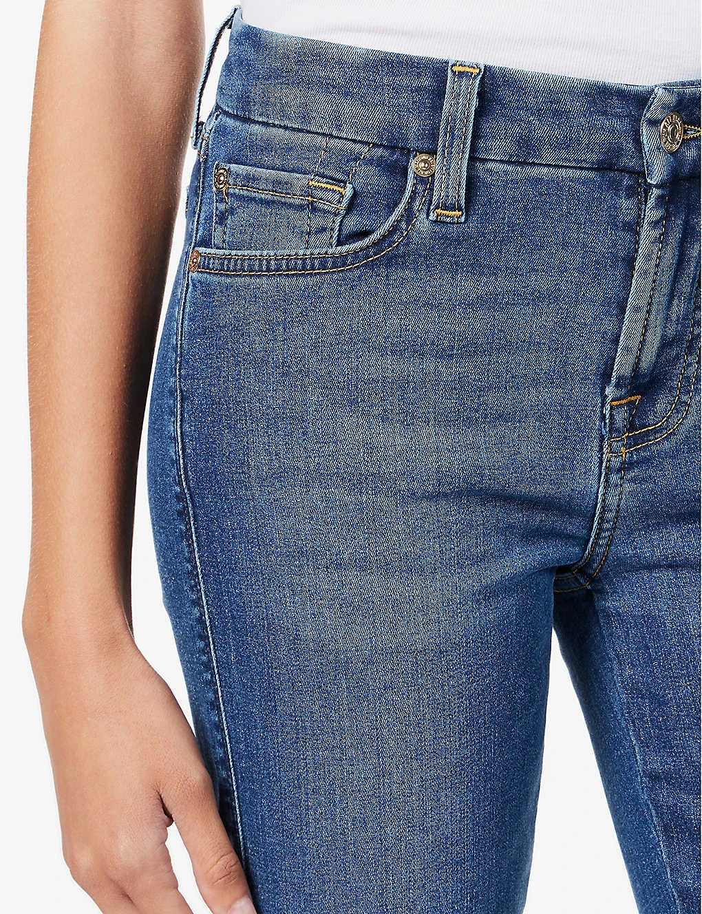 7 For All Mankind Kimmie Straight-leg Mid-rise Stretch-denim Jeans 7 7 For All Mankind Kimmie Straight-leg Mid-rise Stretch-denim Jeans - Image 5