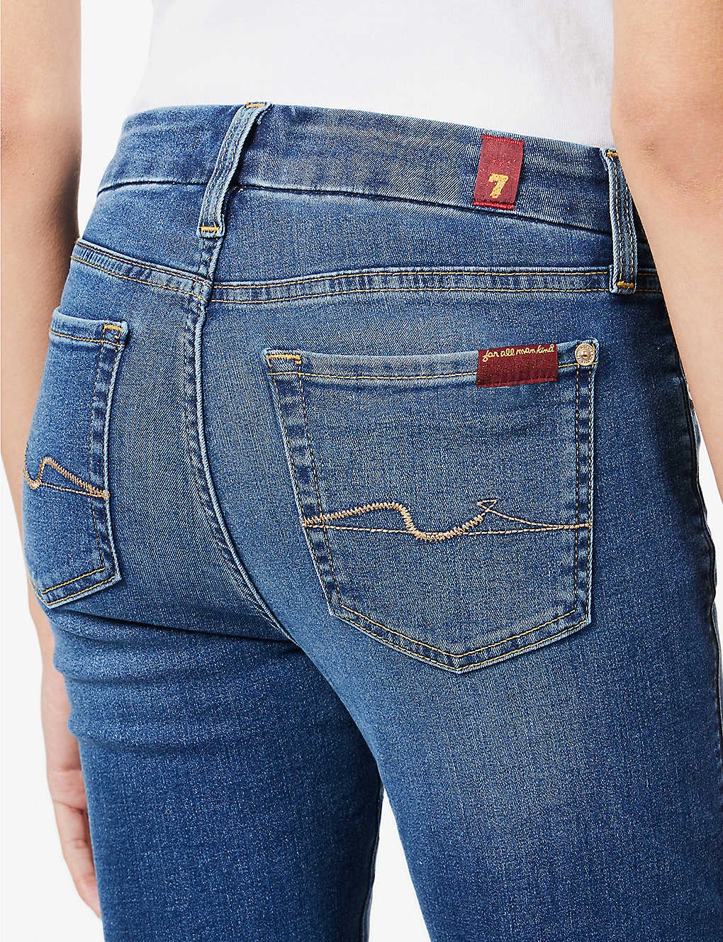 7 For All Mankind Kimmie Straight-leg Mid-rise Stretch-denim Jeans 8 7 For All Mankind Kimmie Straight-leg Mid-rise Stretch-denim Jeans - Image 6