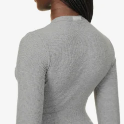 Soft Lounge Ribbed Stretch-jersey Playsuit -Default Template 2 R03958695 HEATHERGREY ALT04