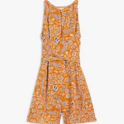 Ted Baker Eiverly Floral-print Tied-waist Woven Playsuit