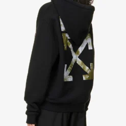 Arrow Tie Dye-print Cotton-jersey Hoody -Default Template 2 R03974560 BLACKMULTICOLOUR ALT03