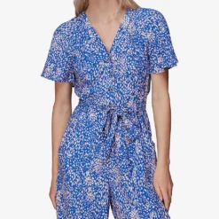 Whistles Jemma Animal-print Woven Jumpsuit -Default Template 2 R03975835 MULTICOLOURED ALT04