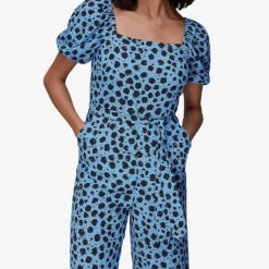 Whistles Dalmatian-print Woven Jumpsuit -Default Template 2 R03978843 MULTICOLOURED ALT02